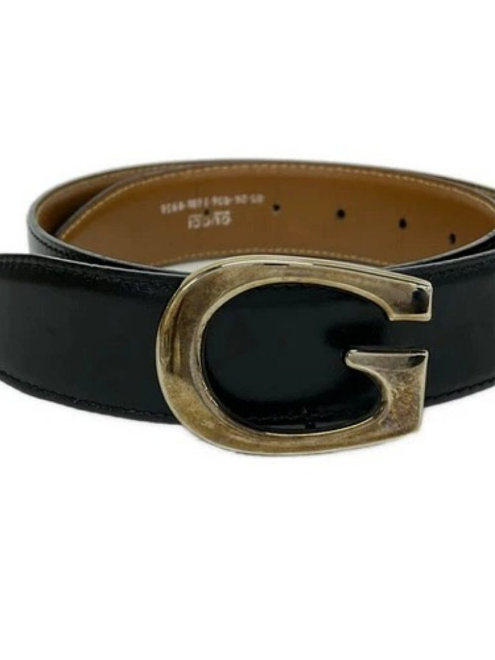 GUCCI Black Leather Hardware Belt